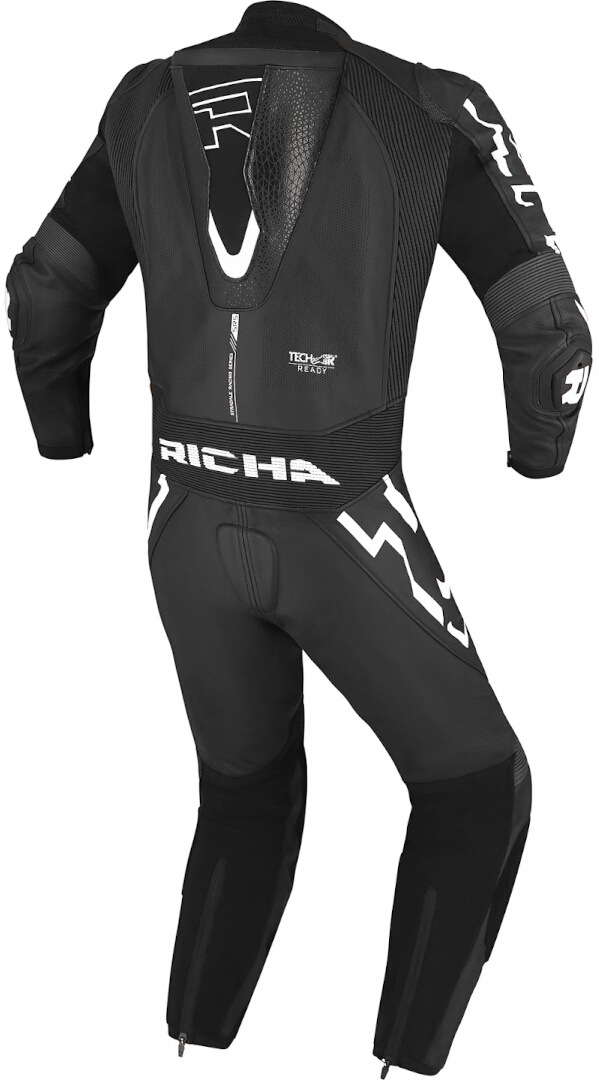 Richa Stradale GP Eendelig motorfiets lederen pak zwart/wit 50 Figuur 2