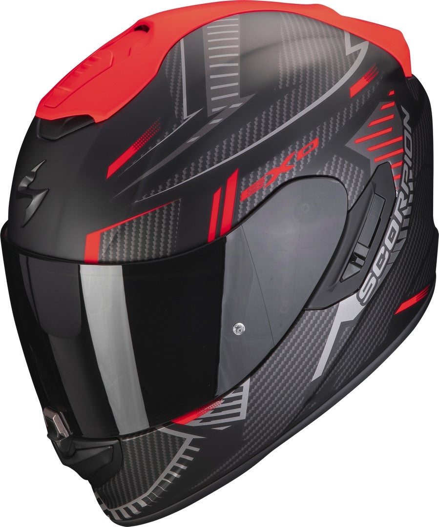 Scorpion EXO-1400 Evo Air Shell Helmet black matt/red L (59/60) Figure 1