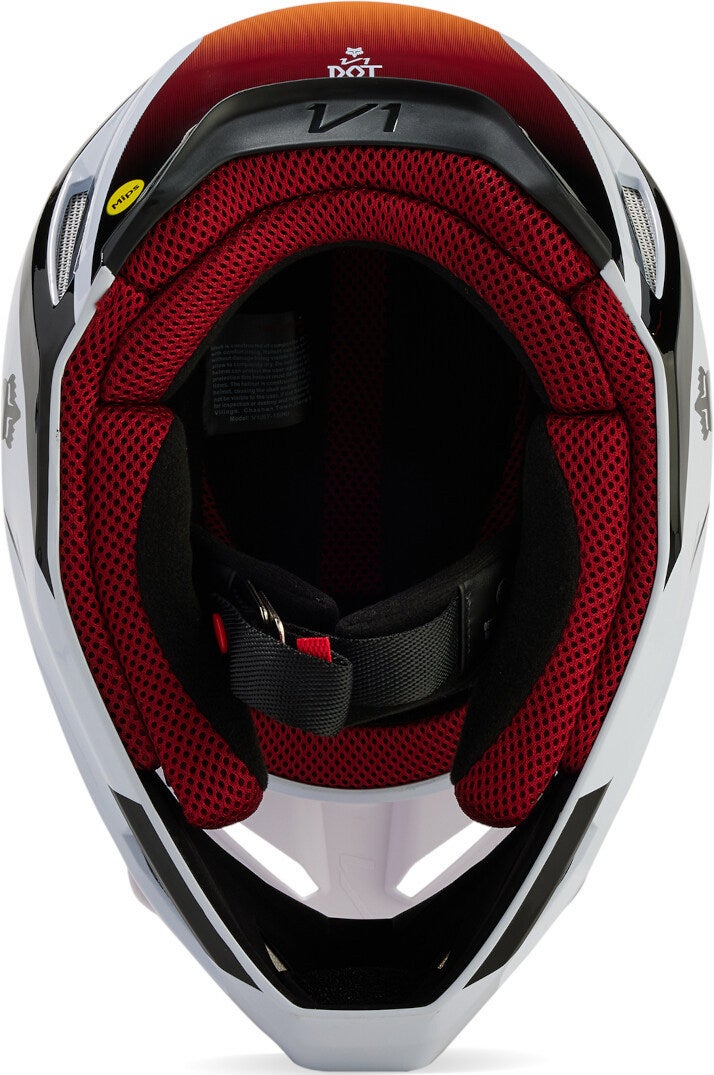 FOX V1 Flora MIPS Casco de motocross blanco/negro/naranja L (59/60) Figura 5