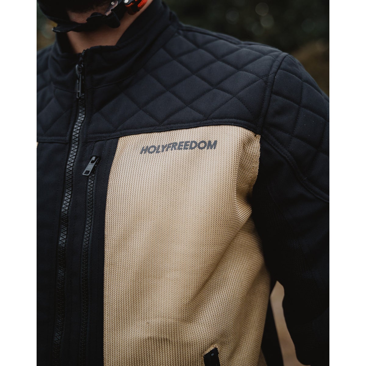 HolyFreedom Rete Air Giacca tessile da moto nero/oro L Figura 5