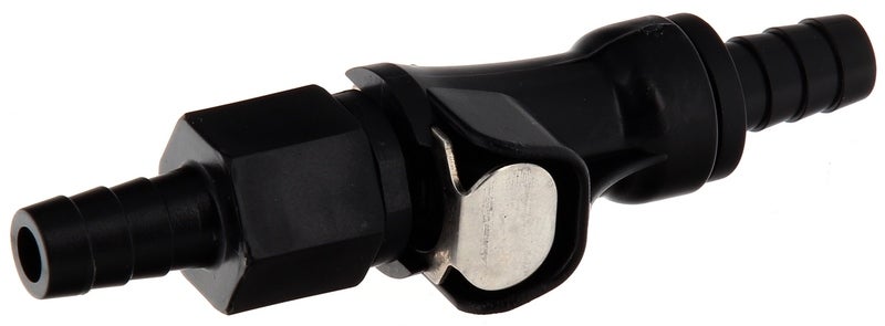 Bihr Quick Connectors Ø8mm Double Shut Off Black Figure 1