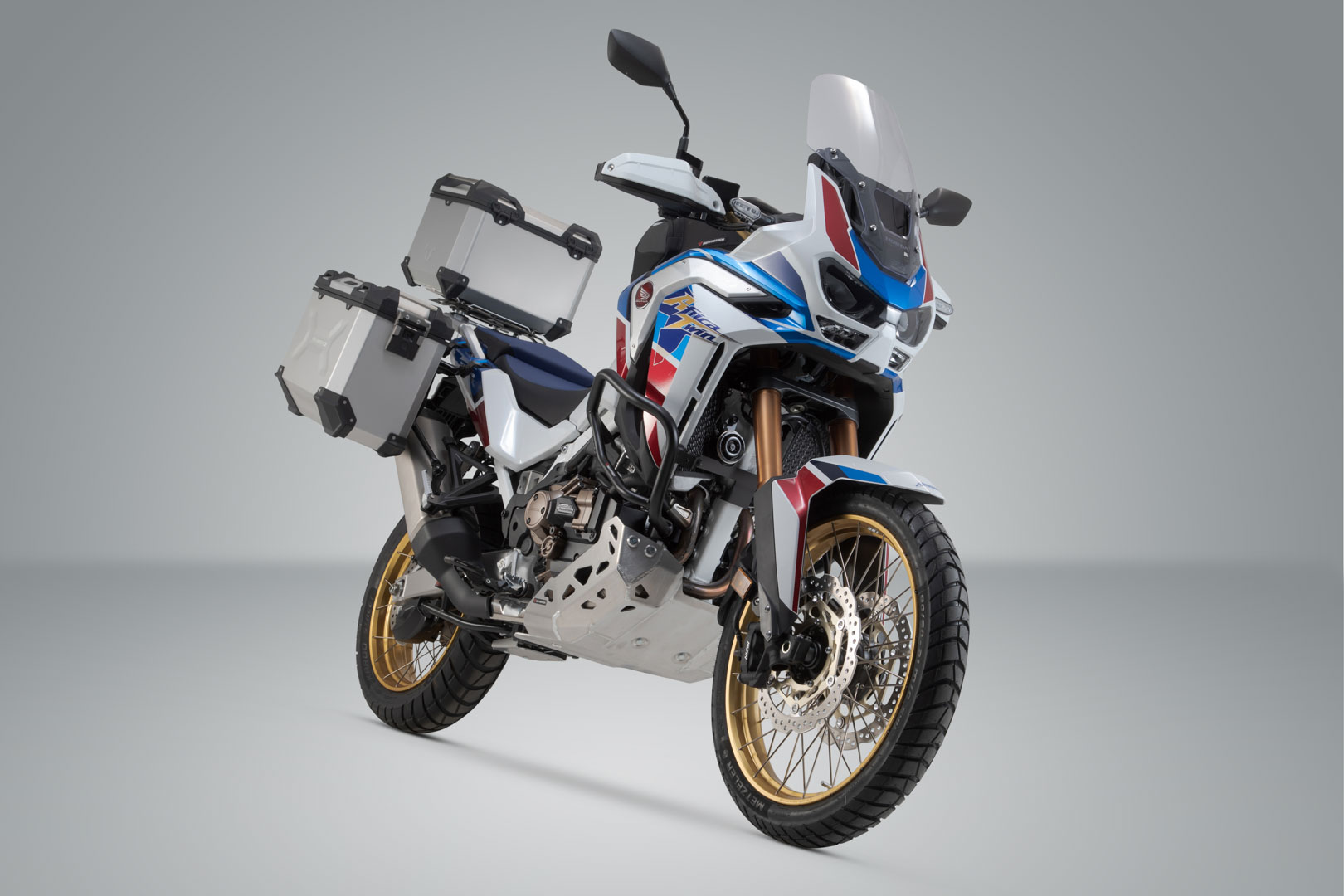 Setul de aventură SW-Motech TRAX ADV - Argint. Honda CRF1100L/Adv Sports (19-). Suportul OEM. Figura 2