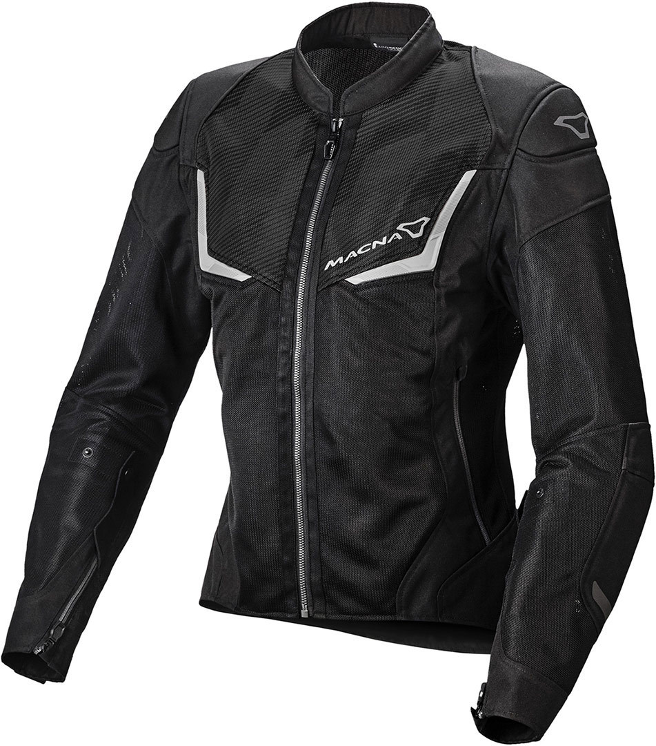 Macna Orcano Giacca tessile moto da donna nero L Figura 1