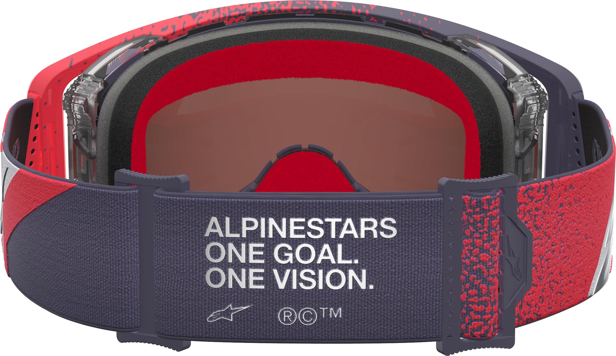 Alpinestars Supertech Hiten Mirror Motocross Brille rot/schwarz/silber Abbildung 2
