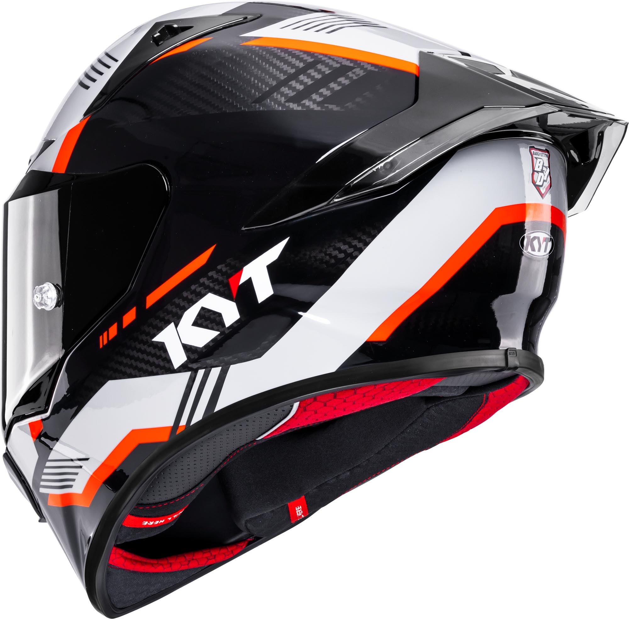 KYT R1R Carbon Zone Helm carbon/orange L (59/60) Abbildung 3