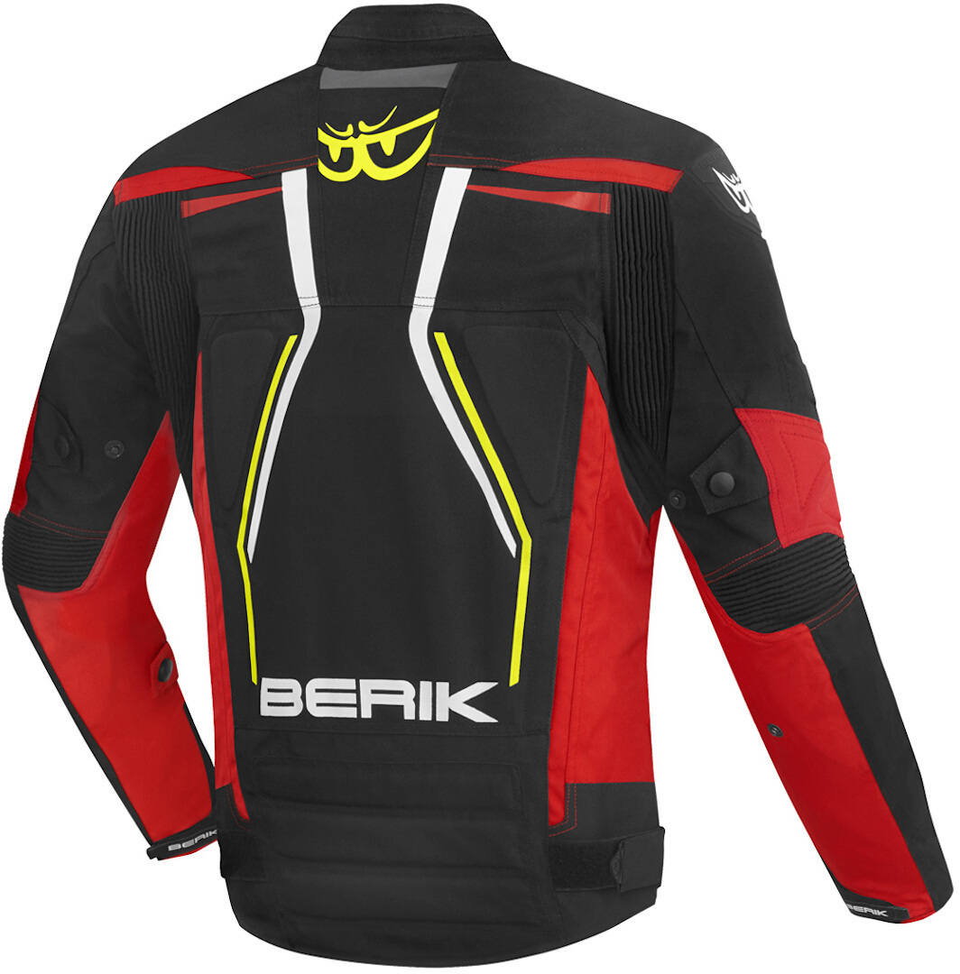 Berik Radic Evo Plus Waterproof Motorcycle Textile Jacket black/white/red/yellow 56 Figure 2