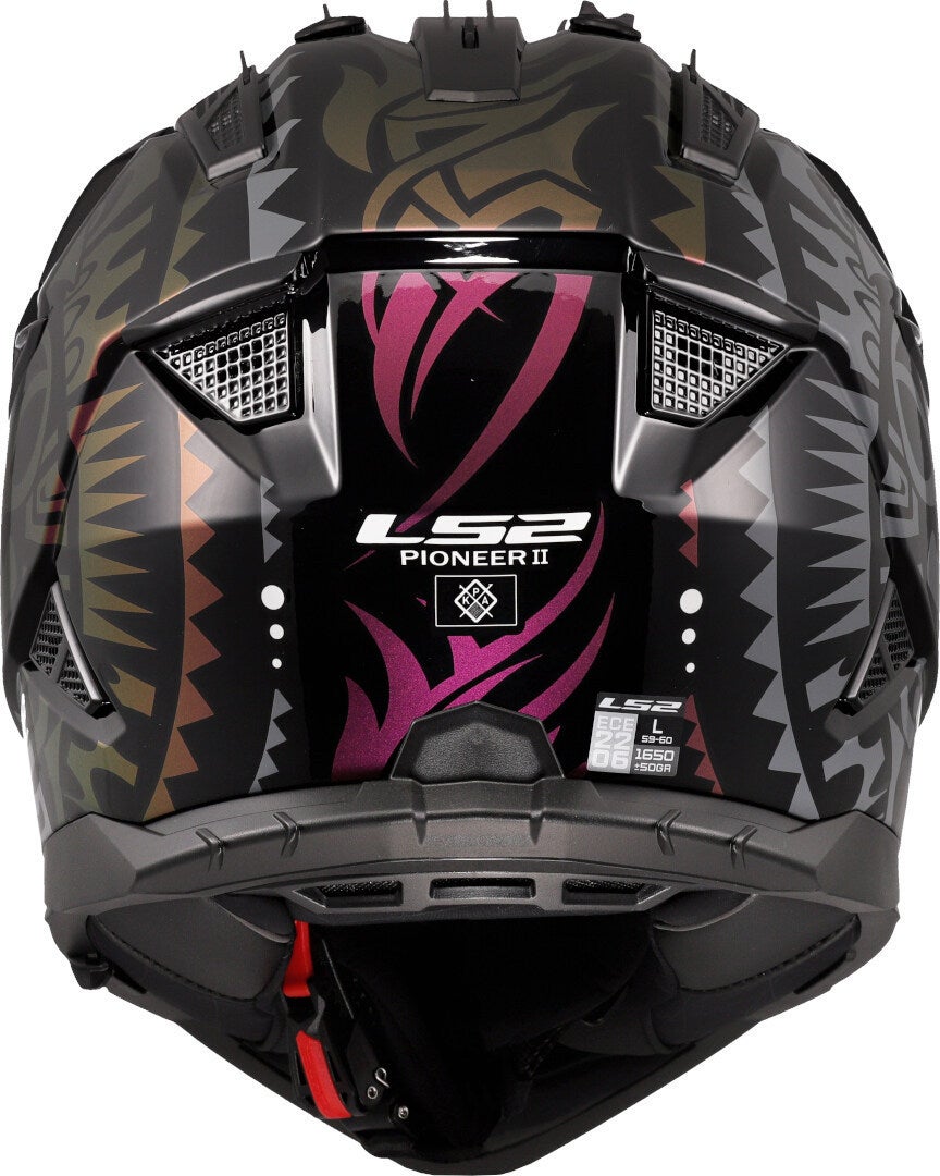 LS2 MX702 Pioneer II Rangi Casco da motocross nero/multicolore M (57/58) Figura 4