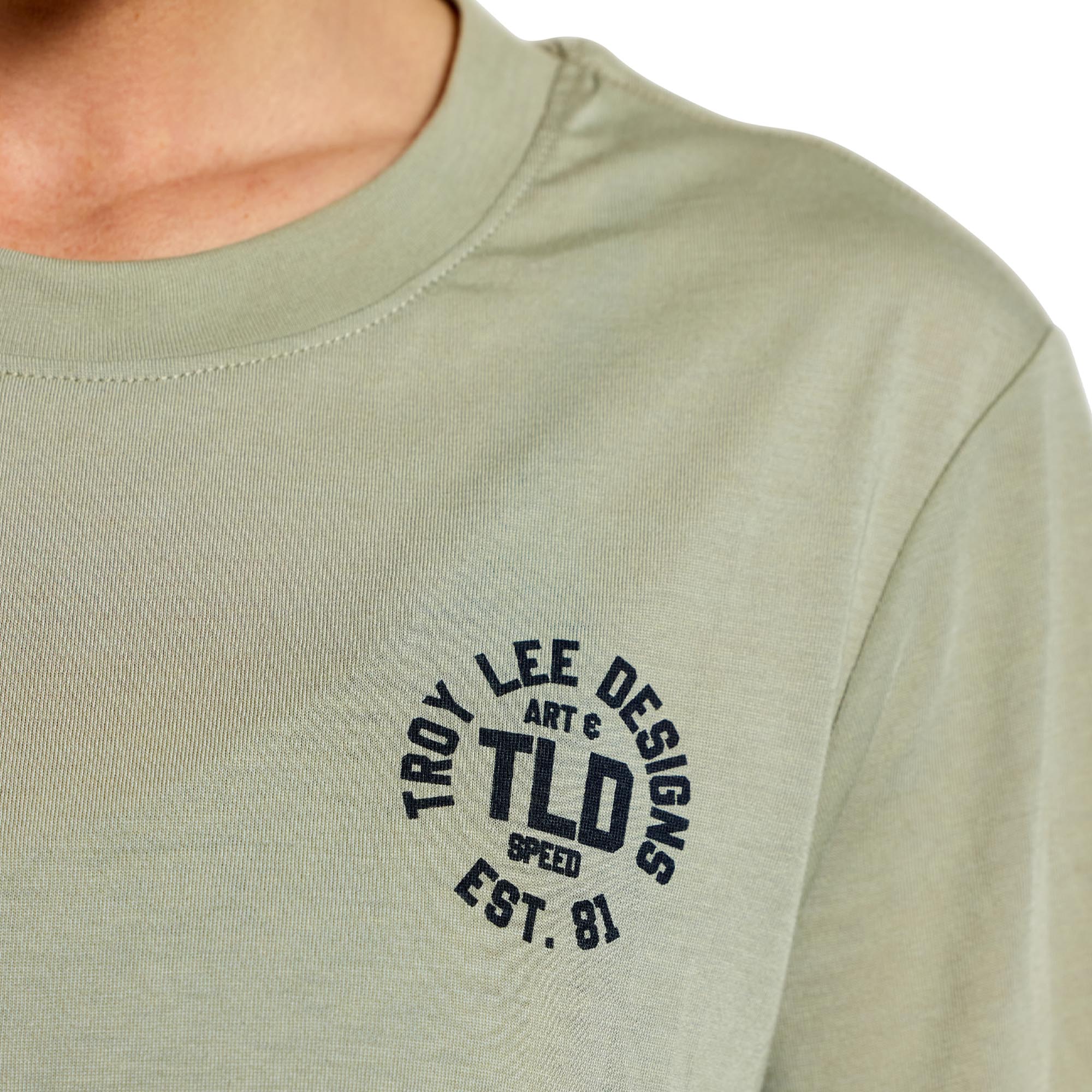 Side view of Troy Lee Designs Lilium Ride Stamps Ladies Short Sleeve Bicycle Jersey