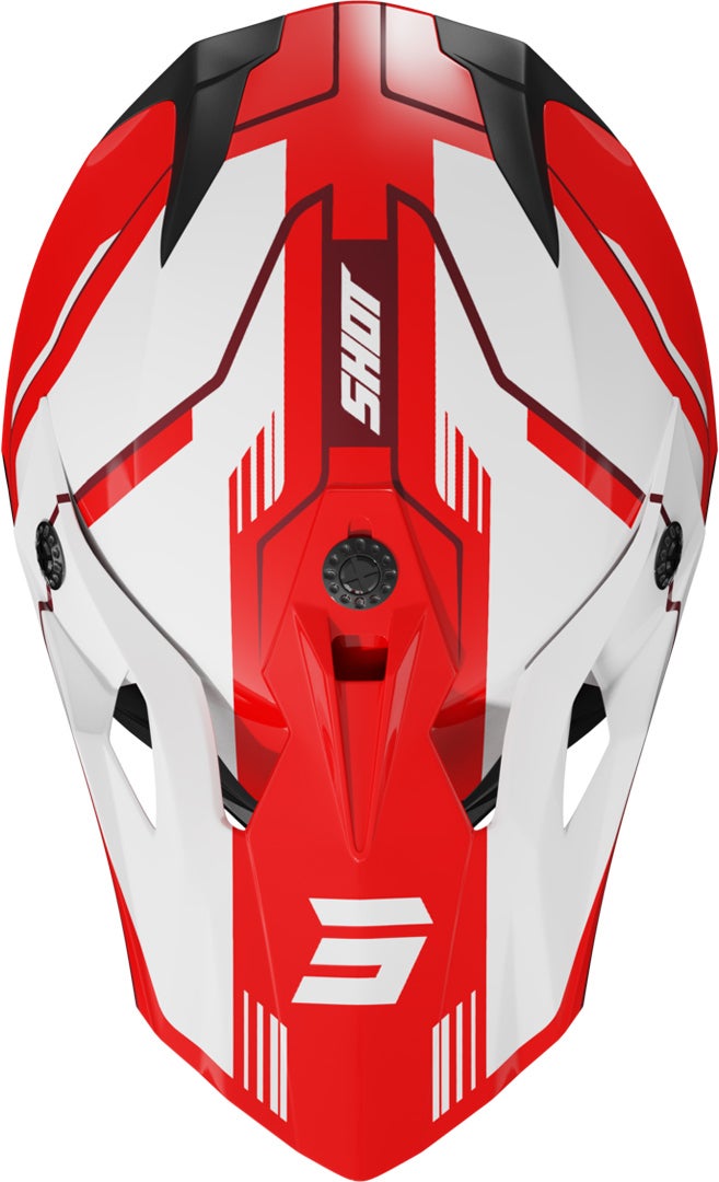 Shot Pulse Lines Motorcross Helm rood/wit M (57/58) Figuur 3