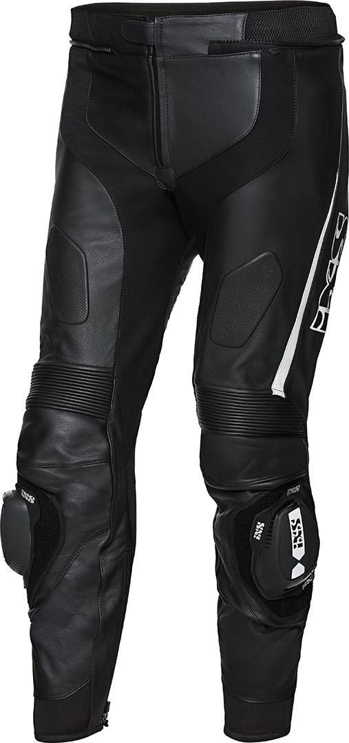 IXS X-Sport LD RS-1000 Motorcycle Leather Pants black/white 62 Figure 1