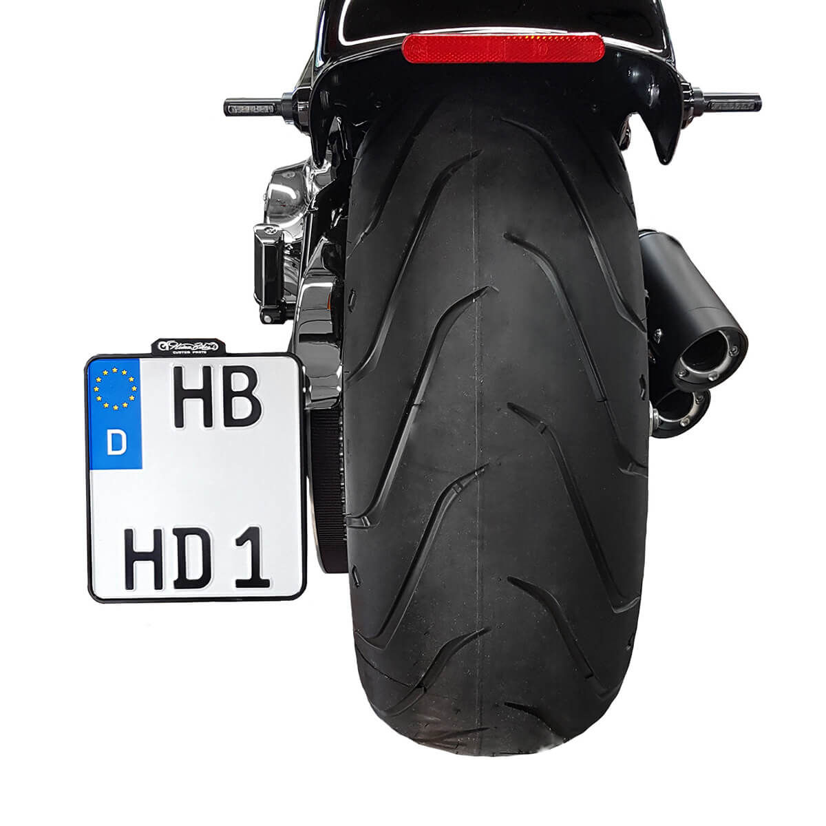 HeinzBikes Lado KZH com iluminação - SOFTAIL 1991-2007, DE mais 220x200mm Artigo principal Figura 1
