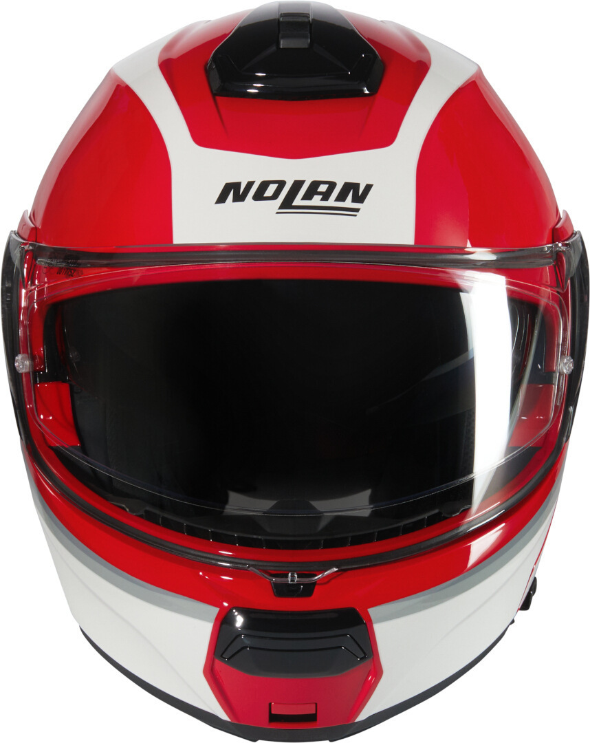Nolan N100-6 Incognito N-Com Cască argintiu/roșu/alb XXS (54) Figura 3
