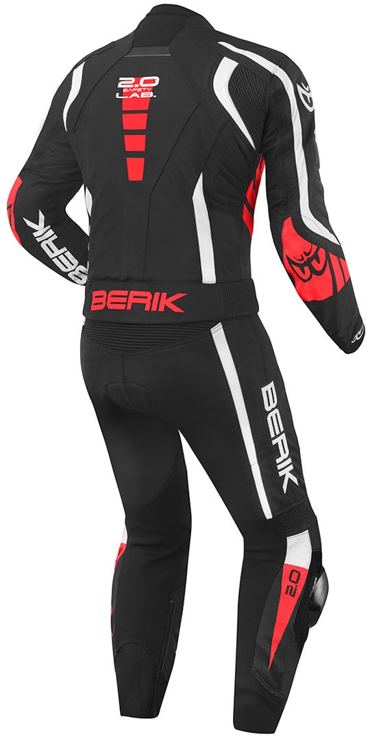 Berik Zakura Two Piece Motorcycle Leather Suit black/white/red 58 Figure 2