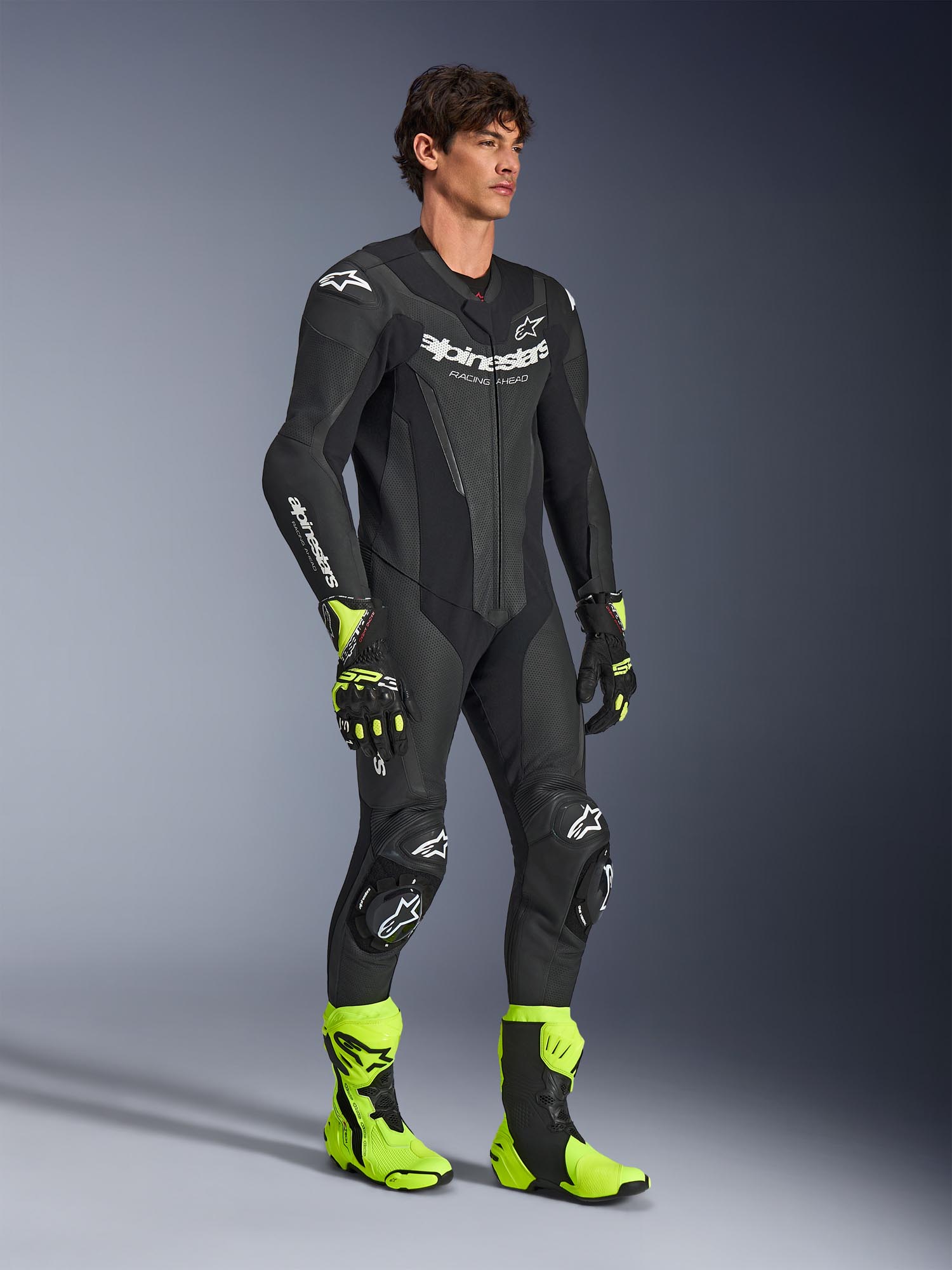 Alpinestars GP Force V2 1-Piece Motorcycle Leather Suit black 62 Figure 5