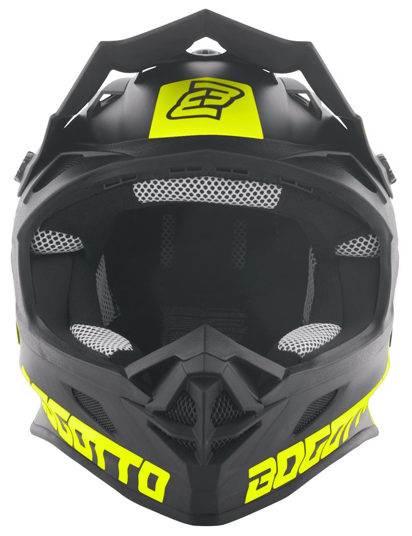 Bogotto V328 Xadrez Carbon Casco da motocross nero/giallo 2XL Figura 3