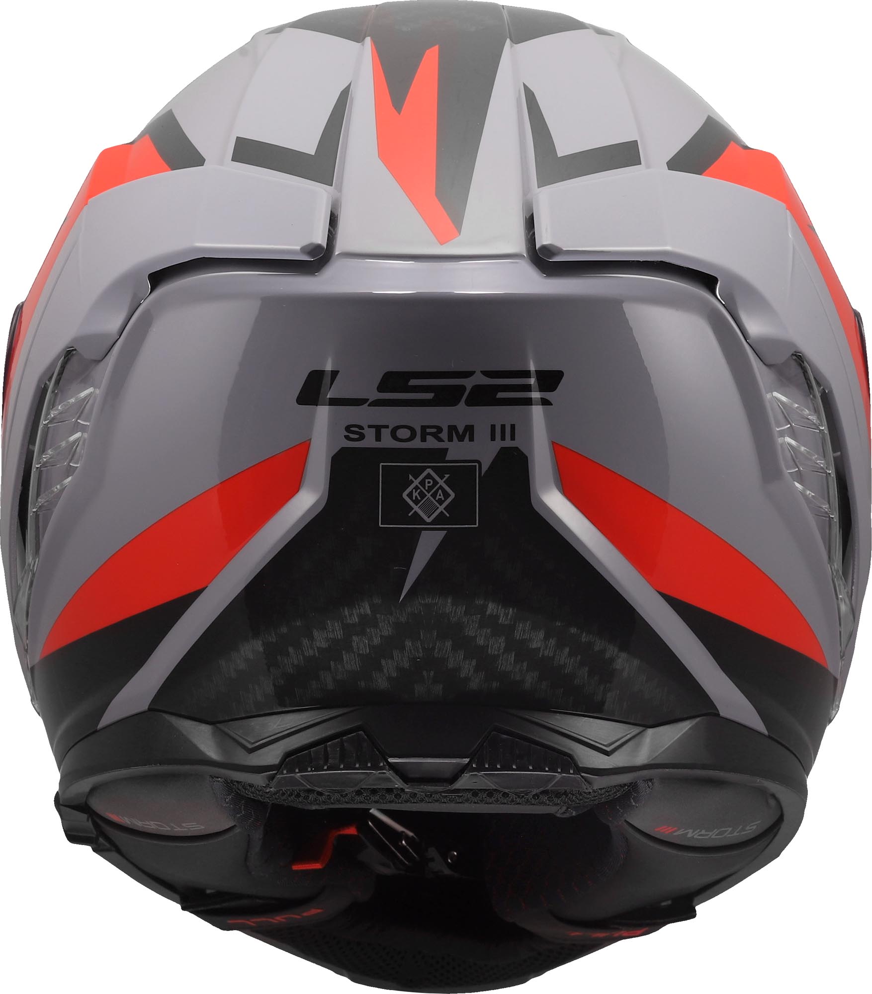 LS2 FF818 Storm III Dynamo Helm grau/rot XL (61/62) Abbildung 8