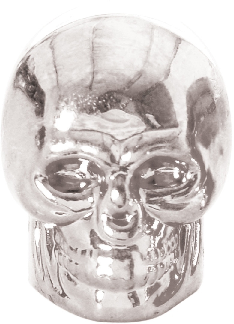 Oxford Skull Valve Caps Silver Figure 1