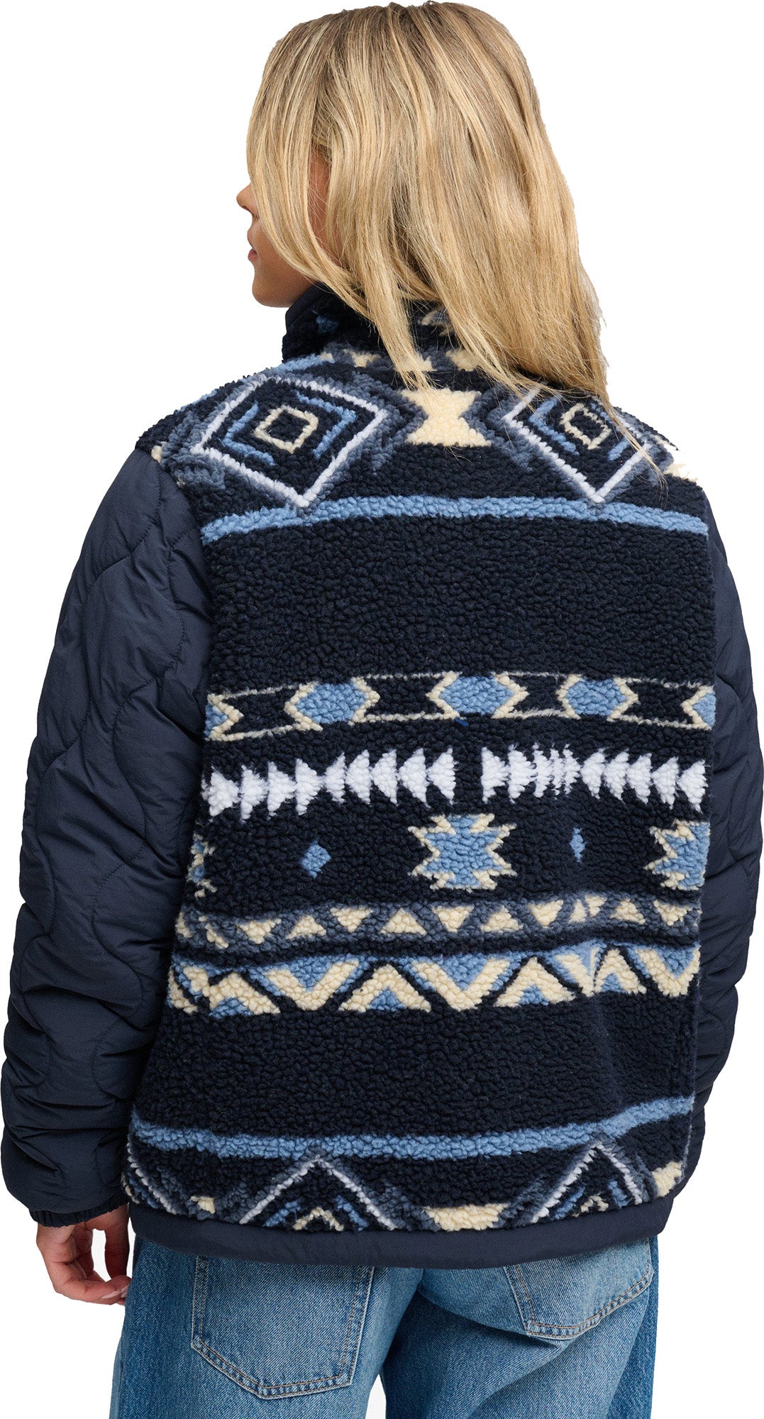Superdry & Co Fleece Onion Quilt 女士混合夾克 藍色 S 圖6