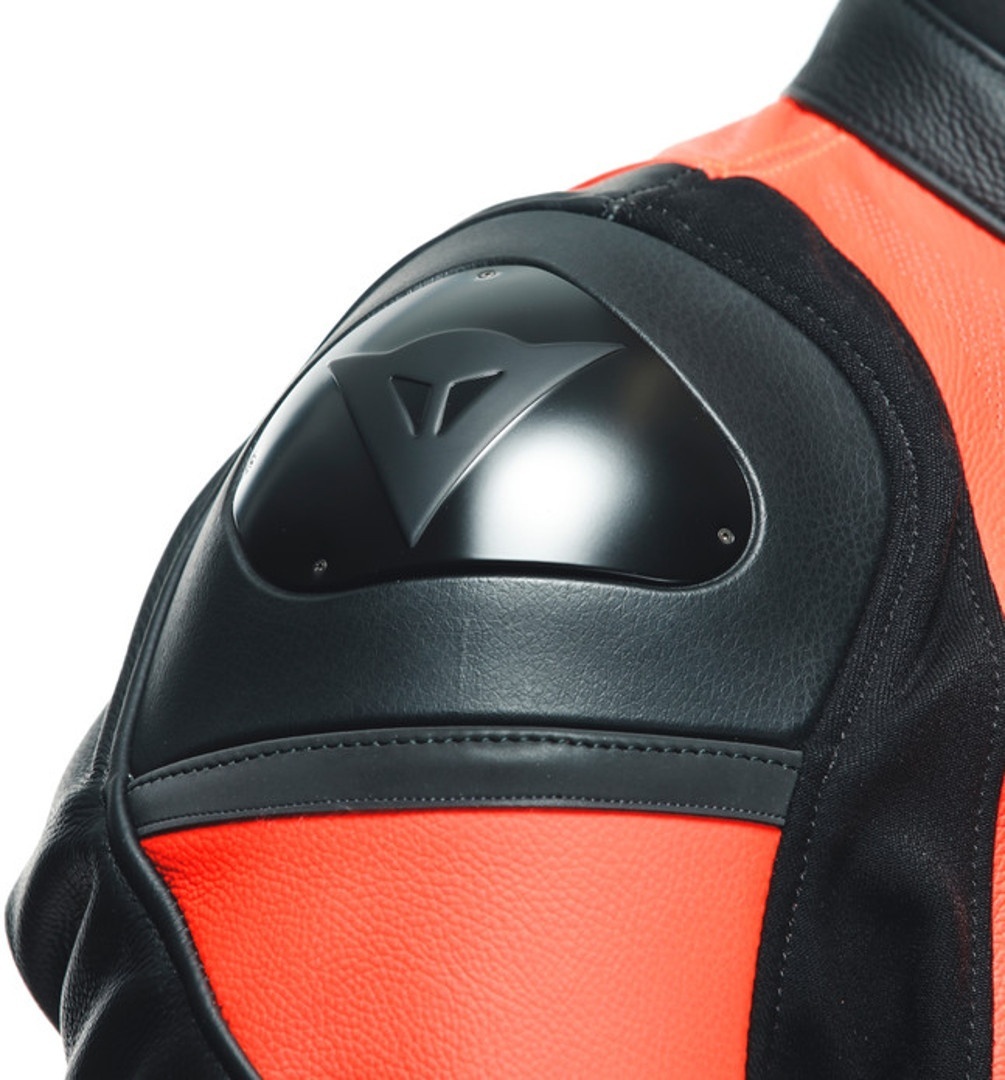 Dainese Racing 4 Perforierte Motorrad Lederjacke schwarz/rot 62 Abbildung 10
