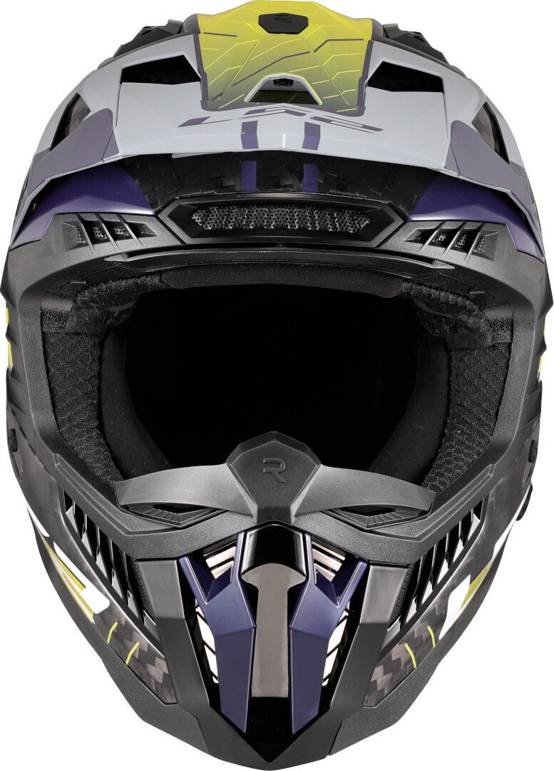 LS2 MX703 X-Force Galuo Carbon Motocross Helm gelb/grau M (57/58) Abbildung 8
