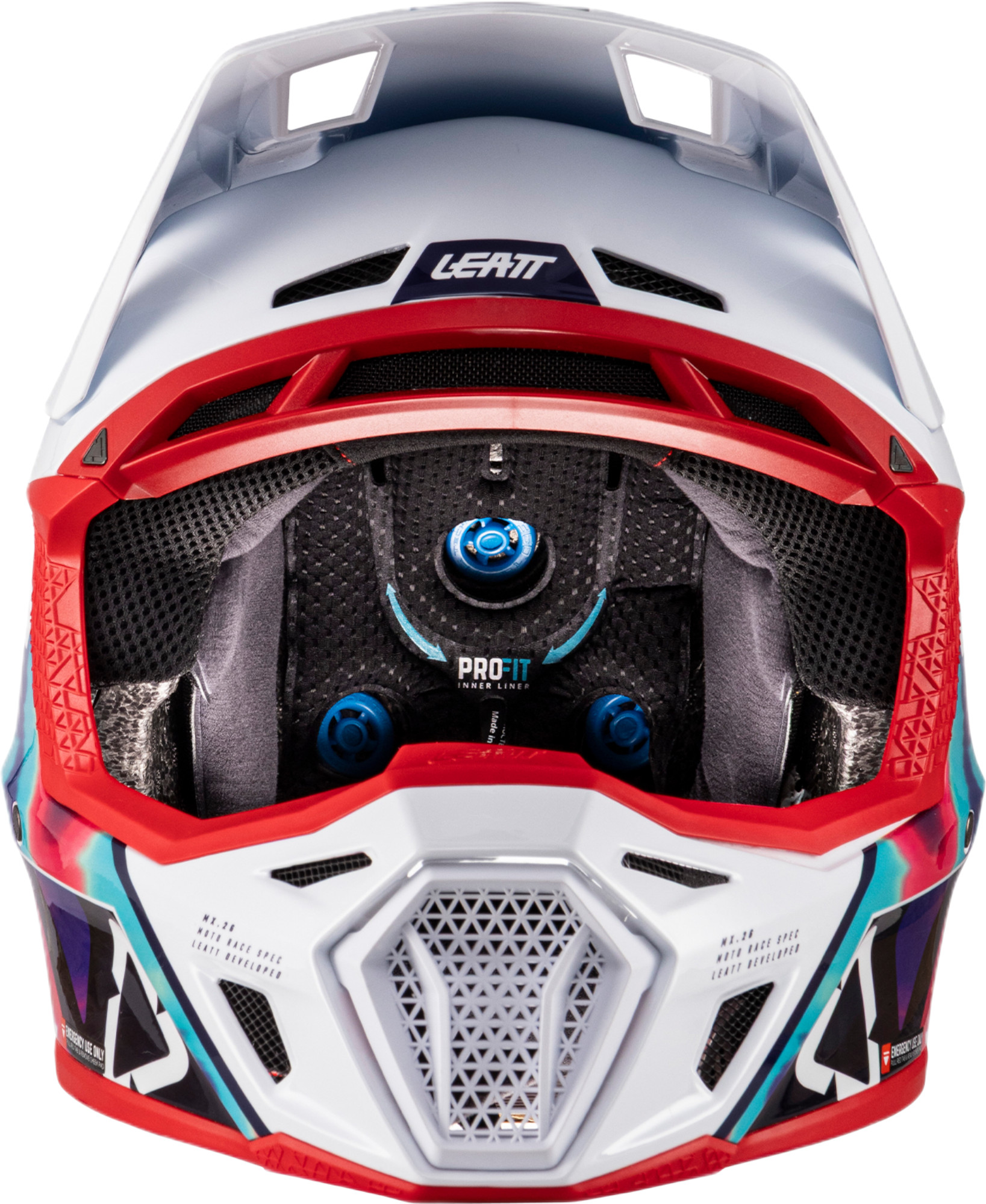 Leatt 8.5 V26 Motocrosshjälm med skyddsglasögon Multi/Röd XS (53/54) Figur 7