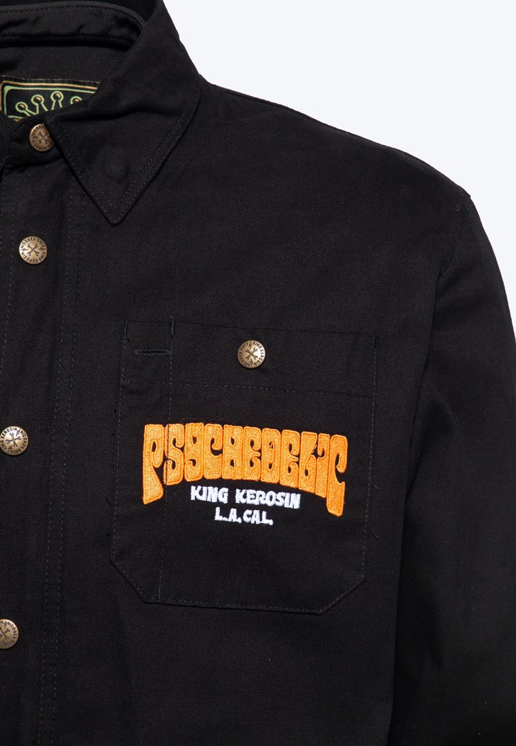 King Kerosin Psycedellic Chopper Workwear Camicia L Figura 4