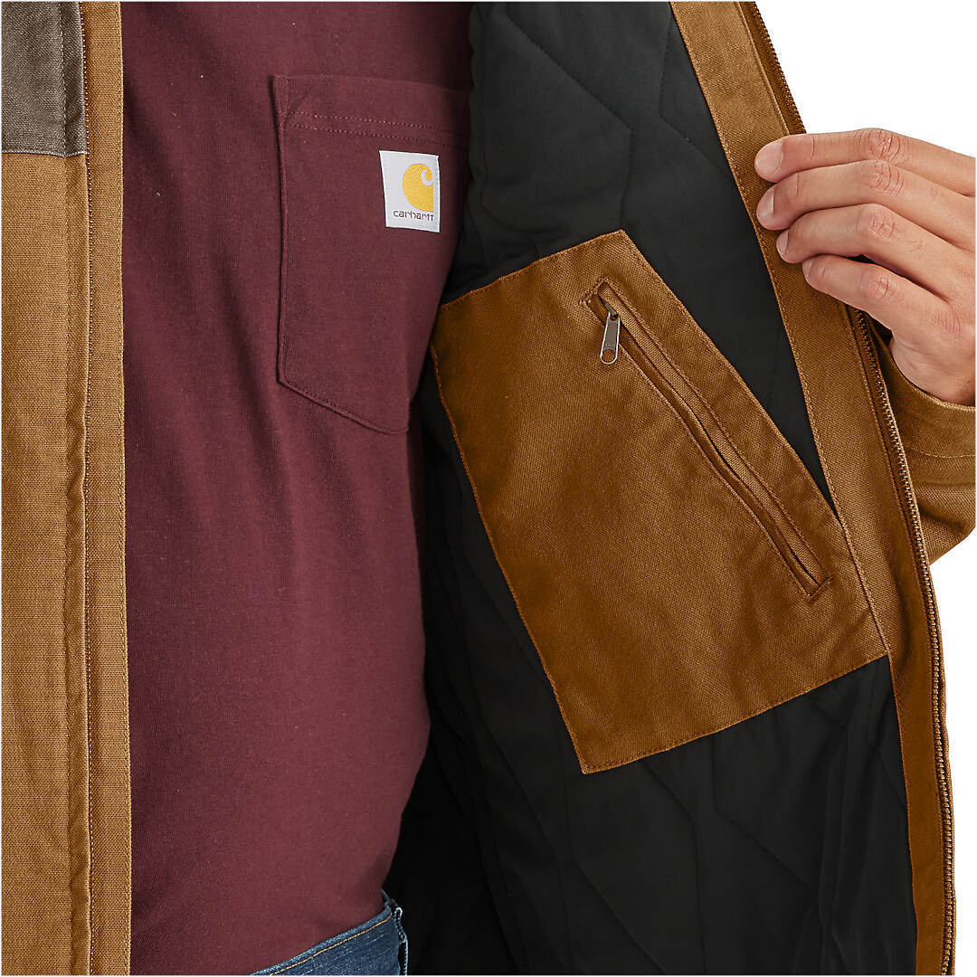 Carhartt Montana Rugged Flex Relaxed Fit Duck Insulated Jacket brown L Figure 6