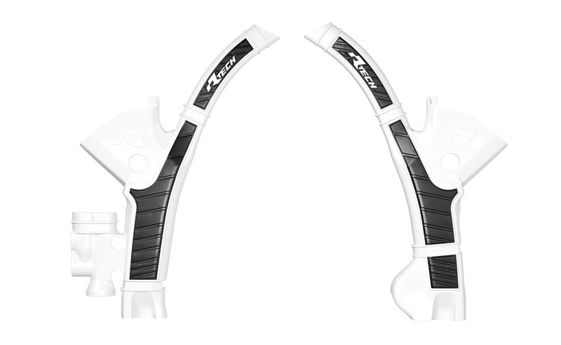 Race Tech Protections de cadre - blanc/noir Figure 1