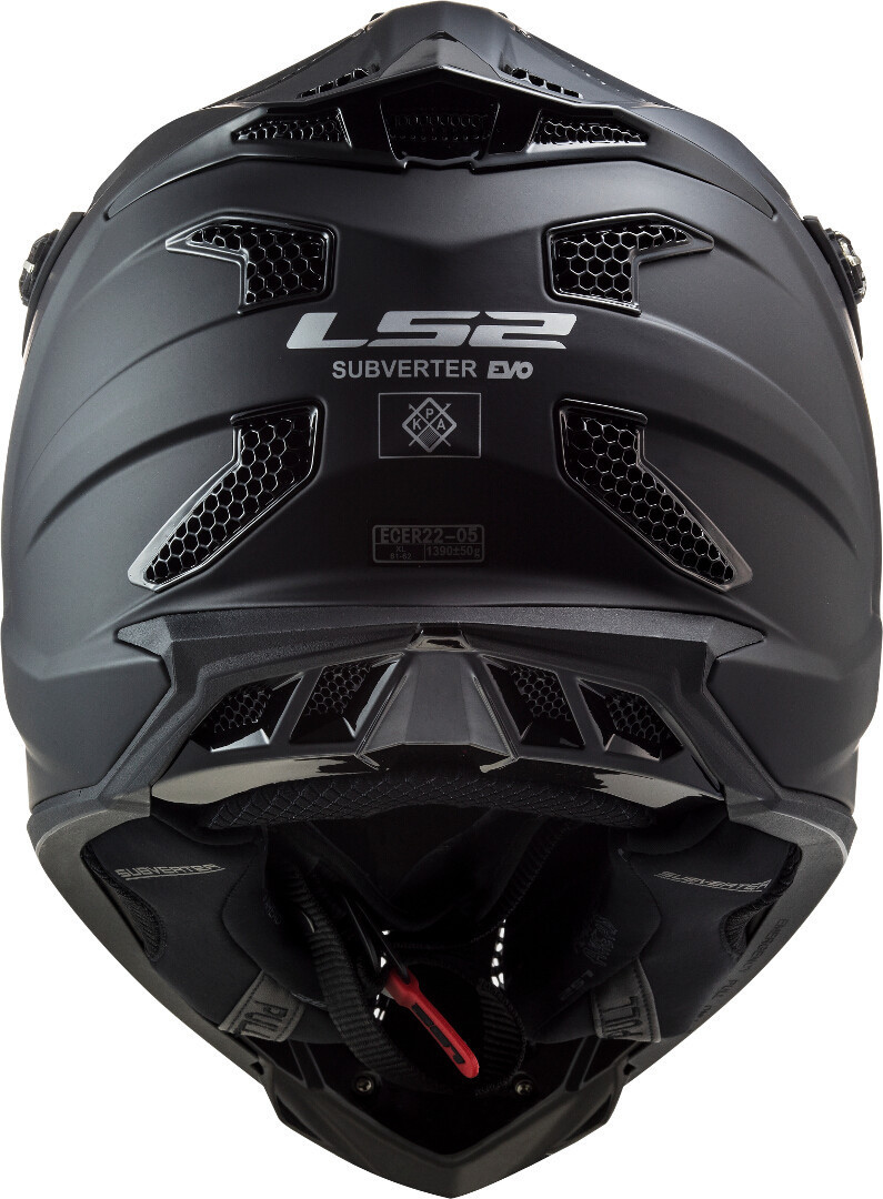 LS2 MX700 Subverter Evo II Solid Motorcross Helm Black Matt S (55/56) Figuur 4