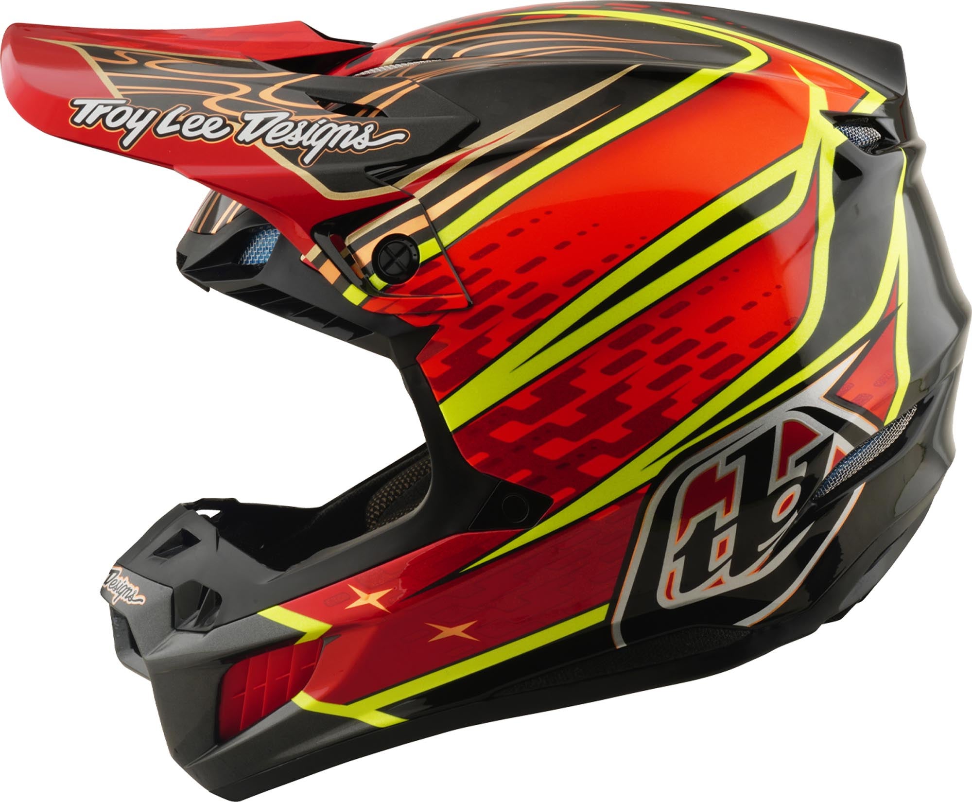 Troy Lee Designs SE5 Carbon MIPS Wings Motocross Helm M (57/58) Abbildung 6
