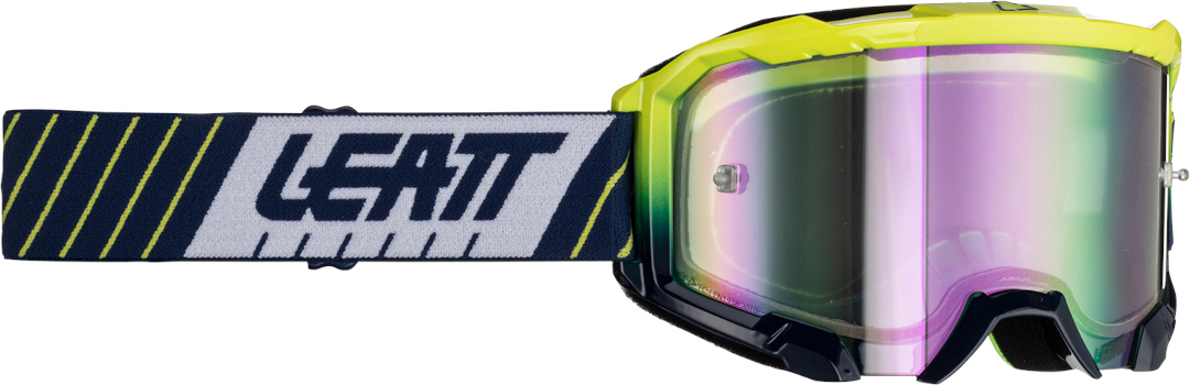 Leatt Velocity 4.5 Iriz Stripes Motocrossglasögon svart/gul Figur 1