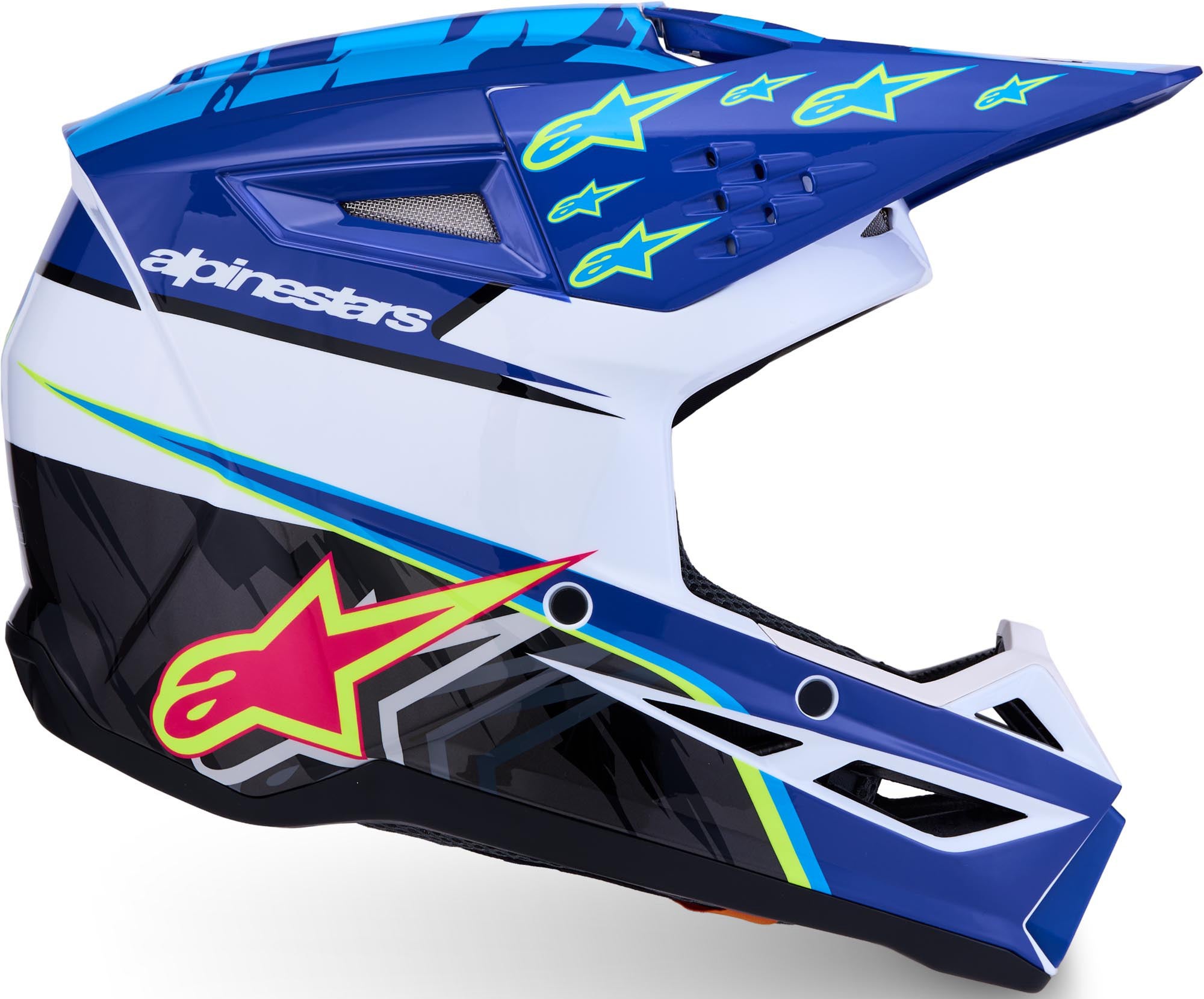 Alpinestars S-M3 Falcon Jeugd motocrosshelm blauw/wit/zwart J/S (48/49) Figuur 5