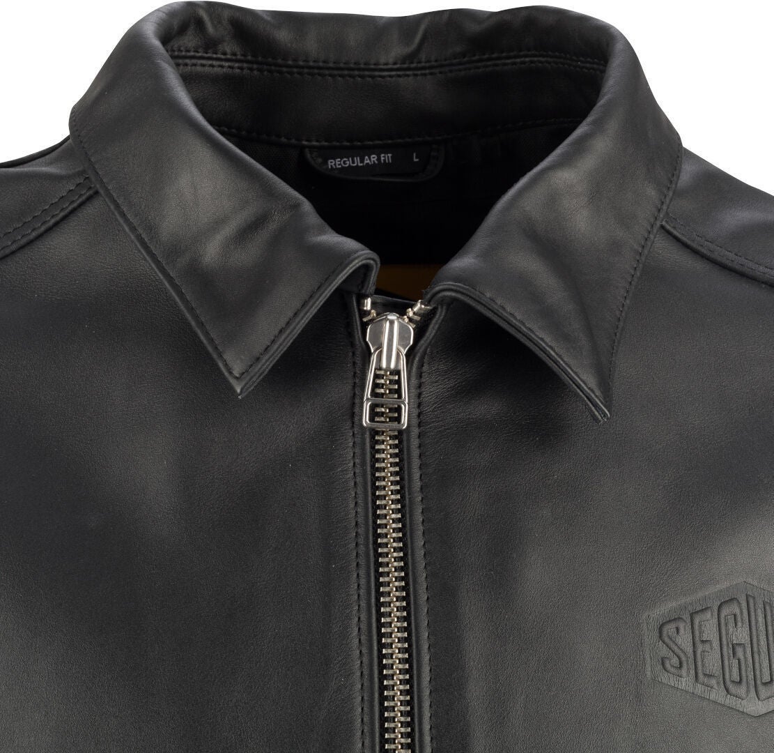 Side view of Segura Bogart Motorcycle Leather Jacket