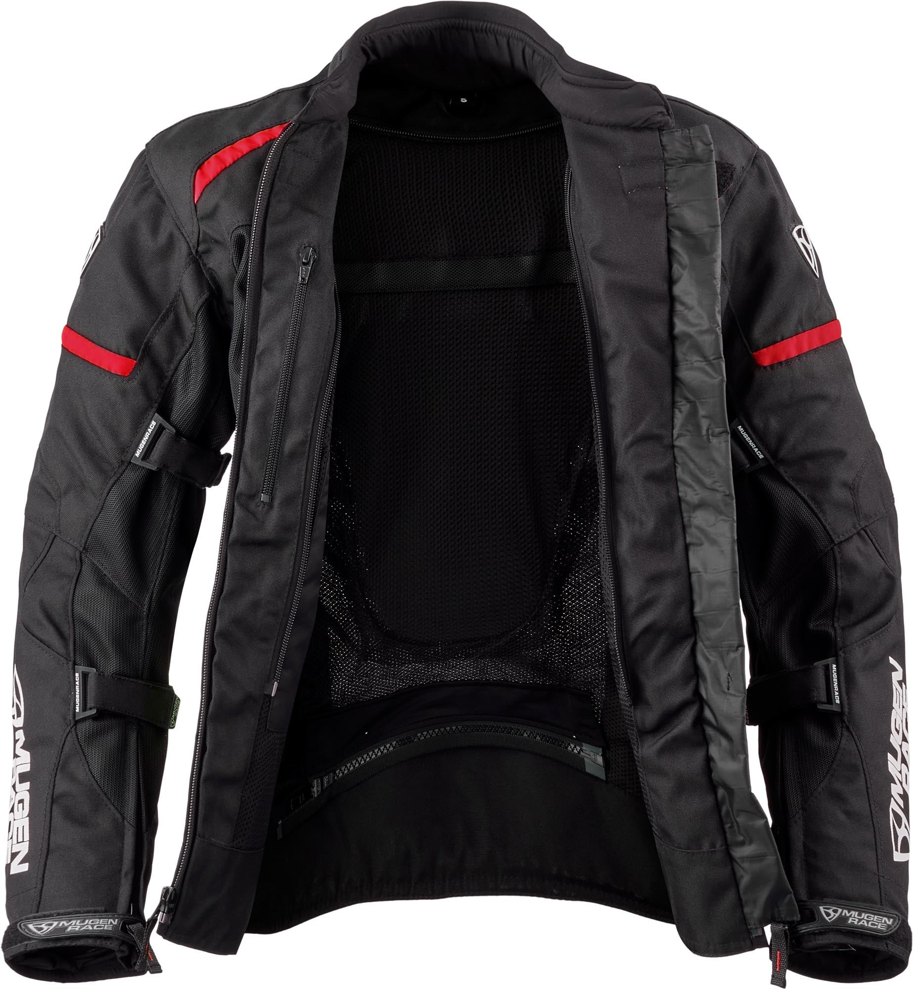 MUGENRACE Fuggire-A imperméable dames moto textile veste noir/rouge M Figure 3