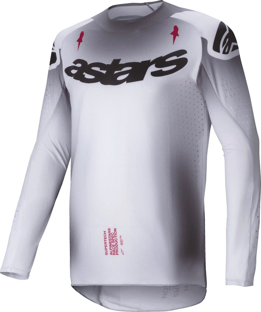 Alpinestars Supertech Maker Motocross Jersey silver/black XXL Figure 1