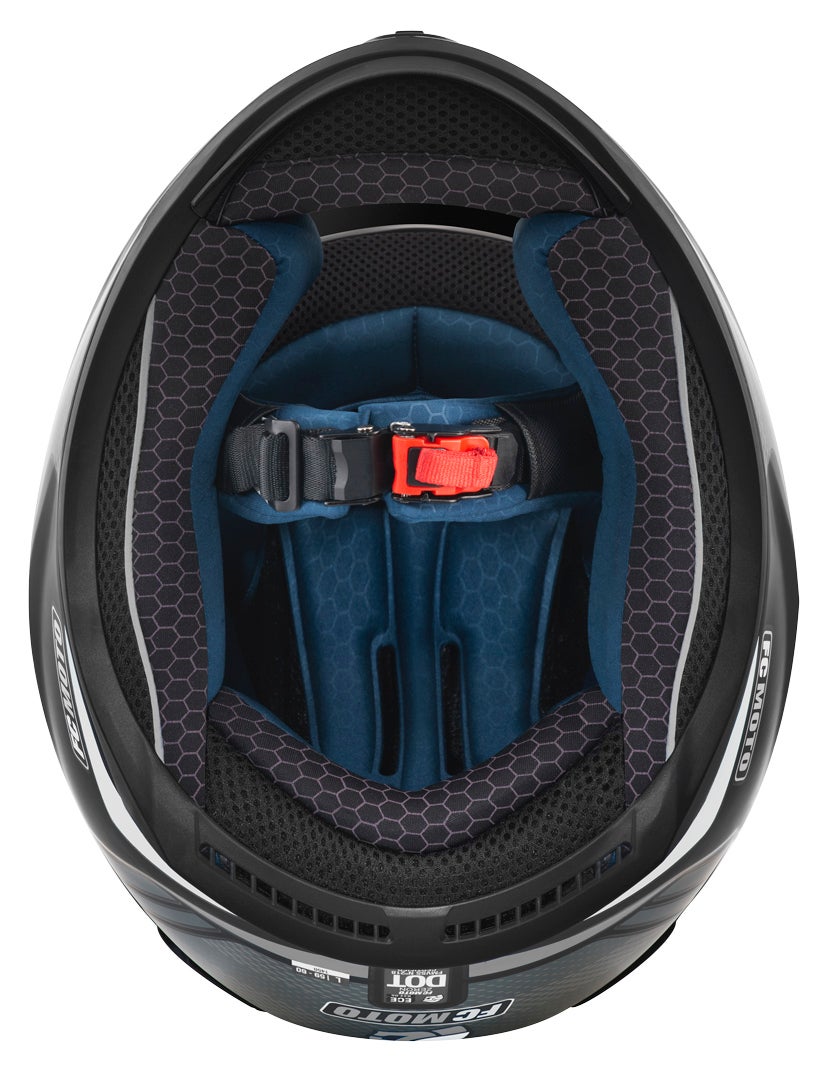 FC-Moto FF114B Zeron Helmet black matt/grey/white S Figure 7