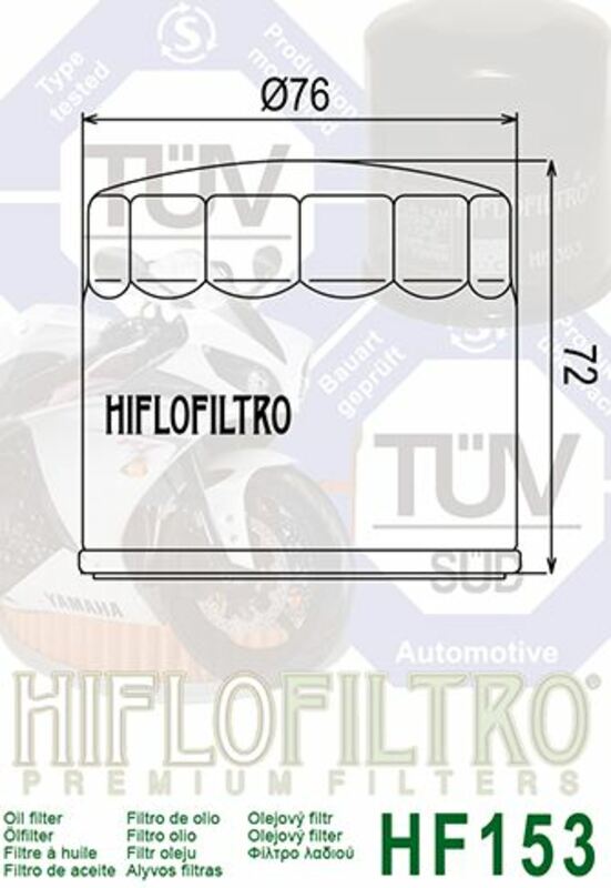 Hiflofiltro Oljefilter - HF153 Figur 3