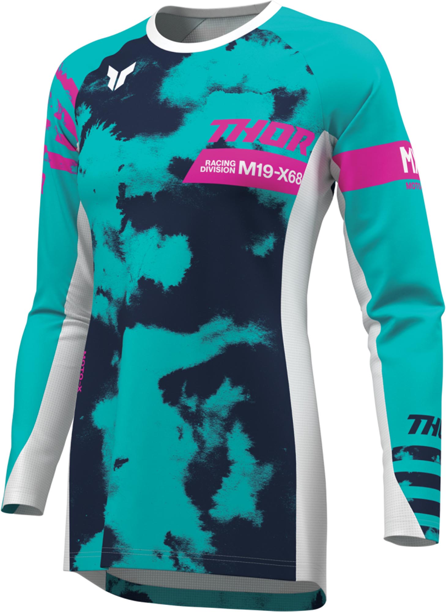 Thor Launchmode Bleach Maglia motocross da donna turchese XL Figura 1
