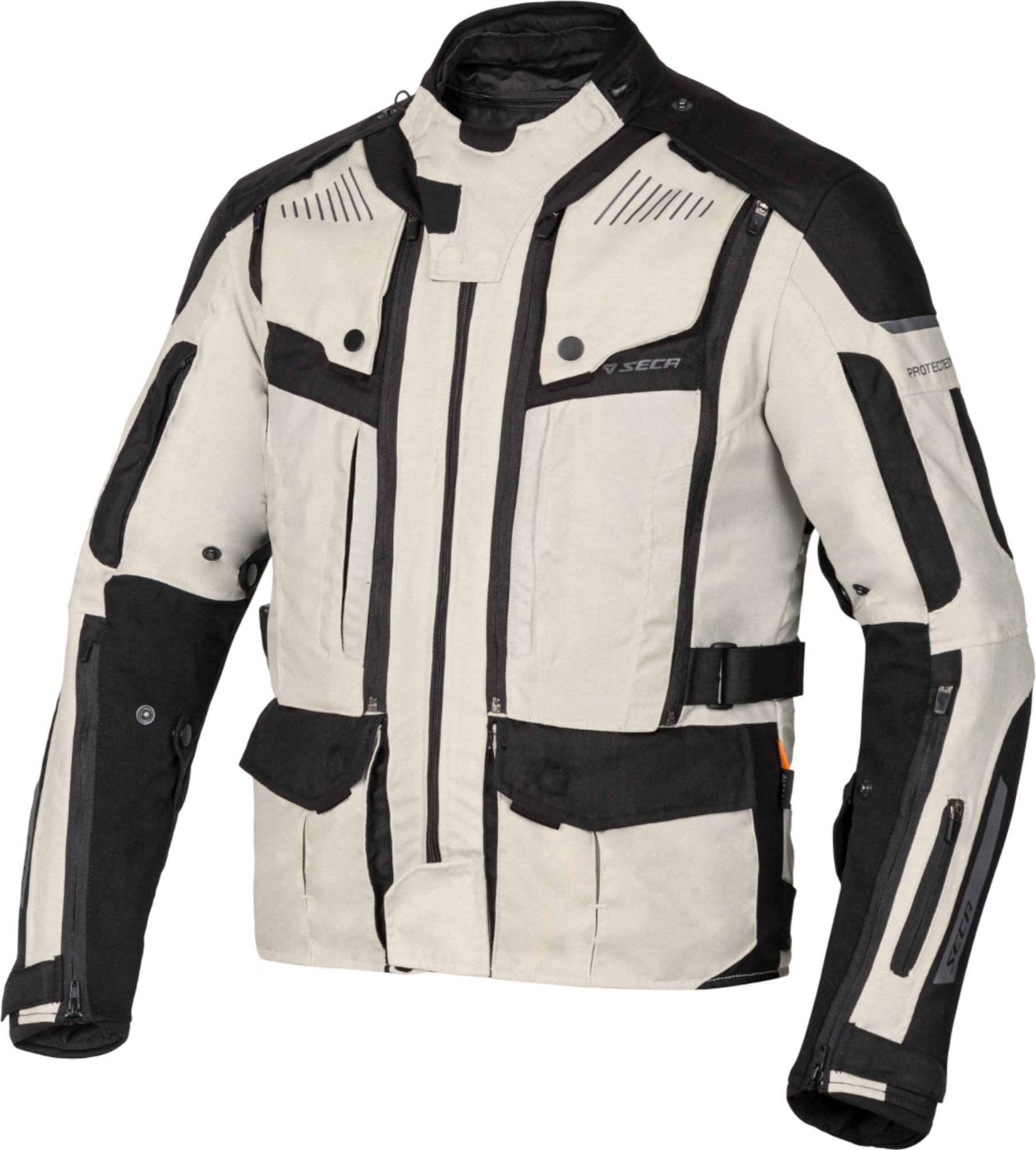 Seca Strada Evo Jaqueta têxtil de motocicleta preto/cinza S Figura 1