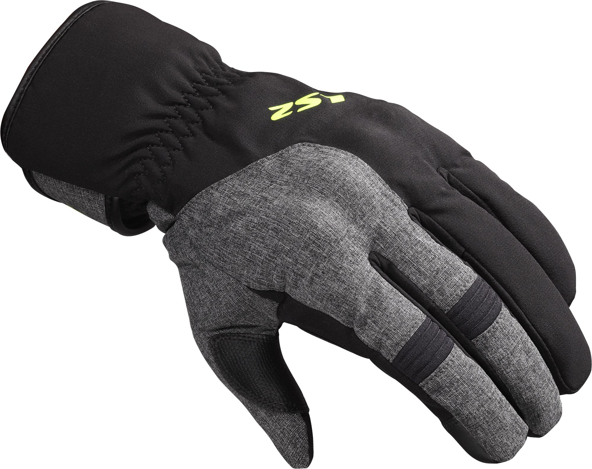 LS2 Urbs II waterproof Motorcycle Gloves black/grey/yellow M Figure 1