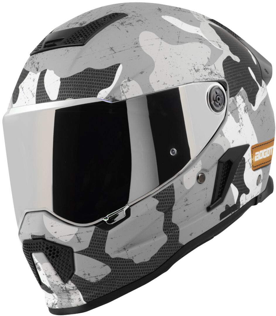 Bogotto Rapto Camo Cască alb mat/gri L Figura 17