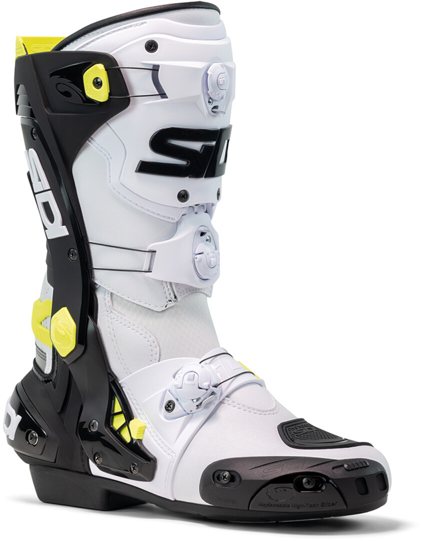 Sidi Rex Motorcycle Boots white/black/yellow 47 Figure 1