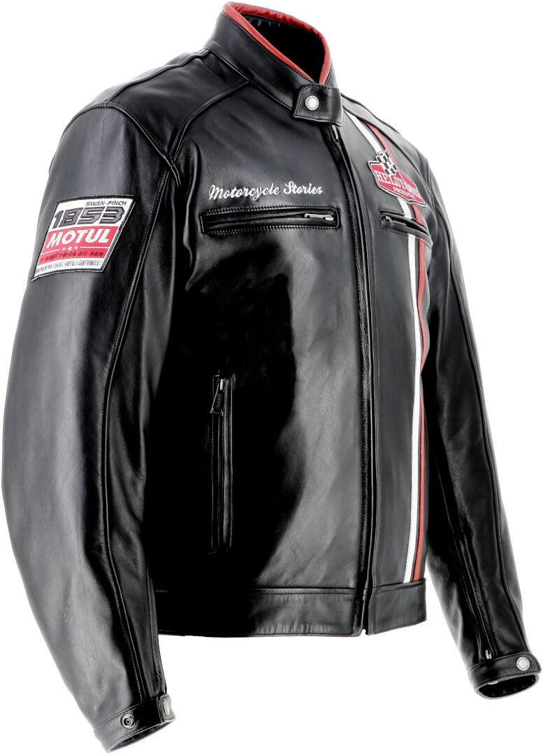 Helstons Jay Motul Edition Motorrad Lederjacke schwarz 3XL Abbildung 2