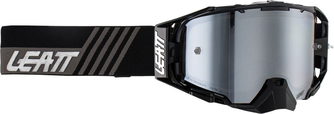 Leatt Velocity 6.5 Stealth Iriz Motocrossglasögon Svart/grå Figur 1