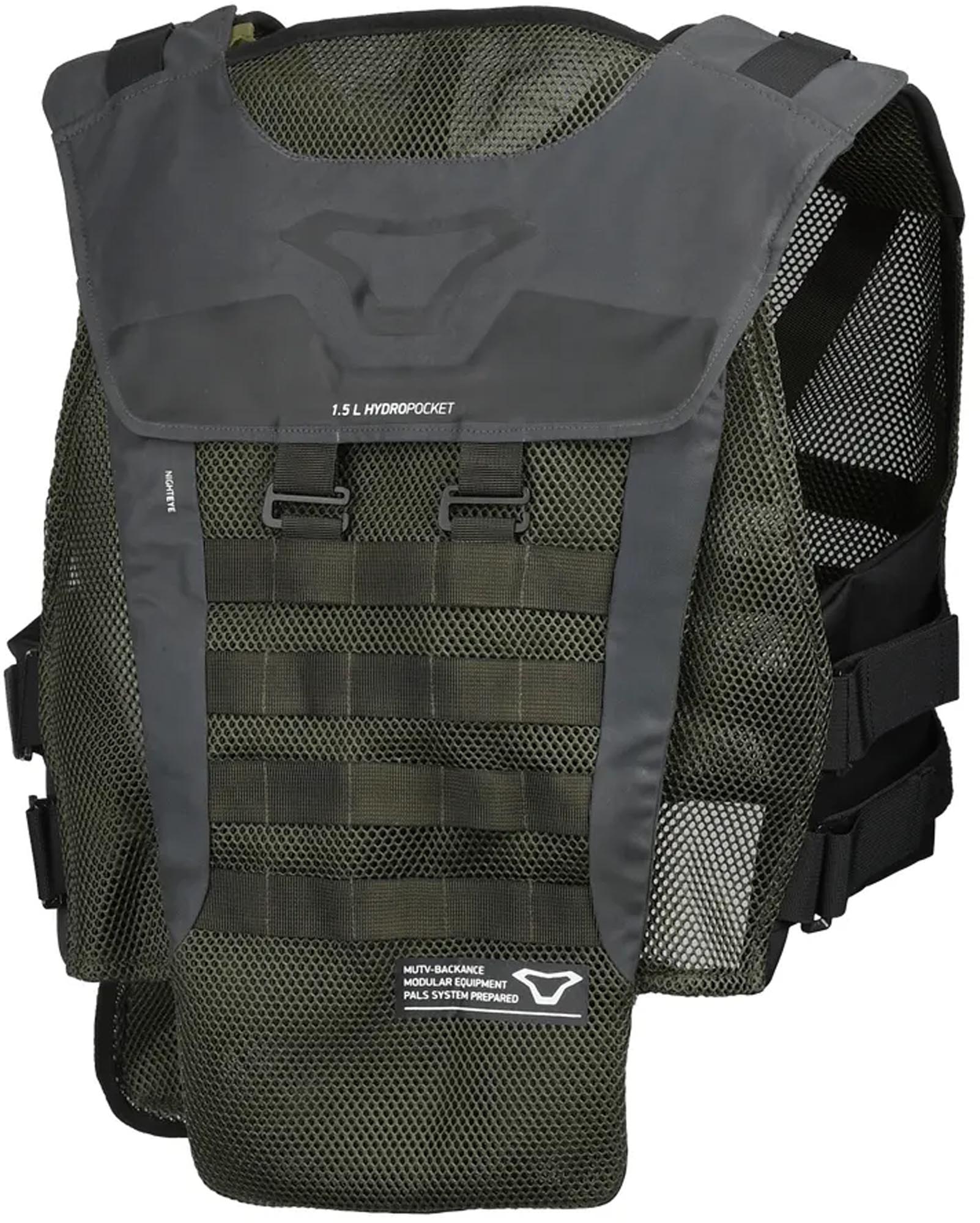 Macna MUTV Backance Motorrad Weste grün/schwarz L/XL Abbildung 2