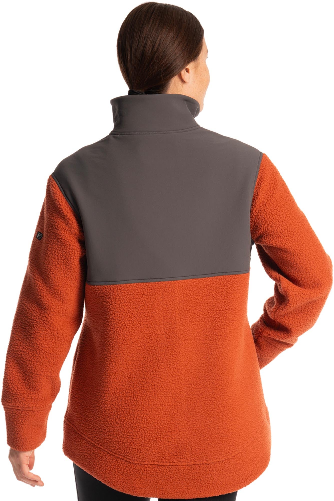 Klim High Pile Mountain Dames Fleece Jas oranje/grijs L Figuur 3