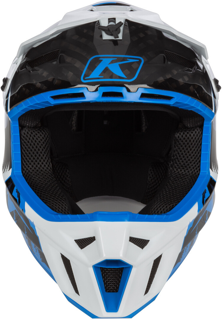 Klim F3 Carbon DNA Cască de snowmobil Negru/Alb/Albastru XL (60/61) Figura 5