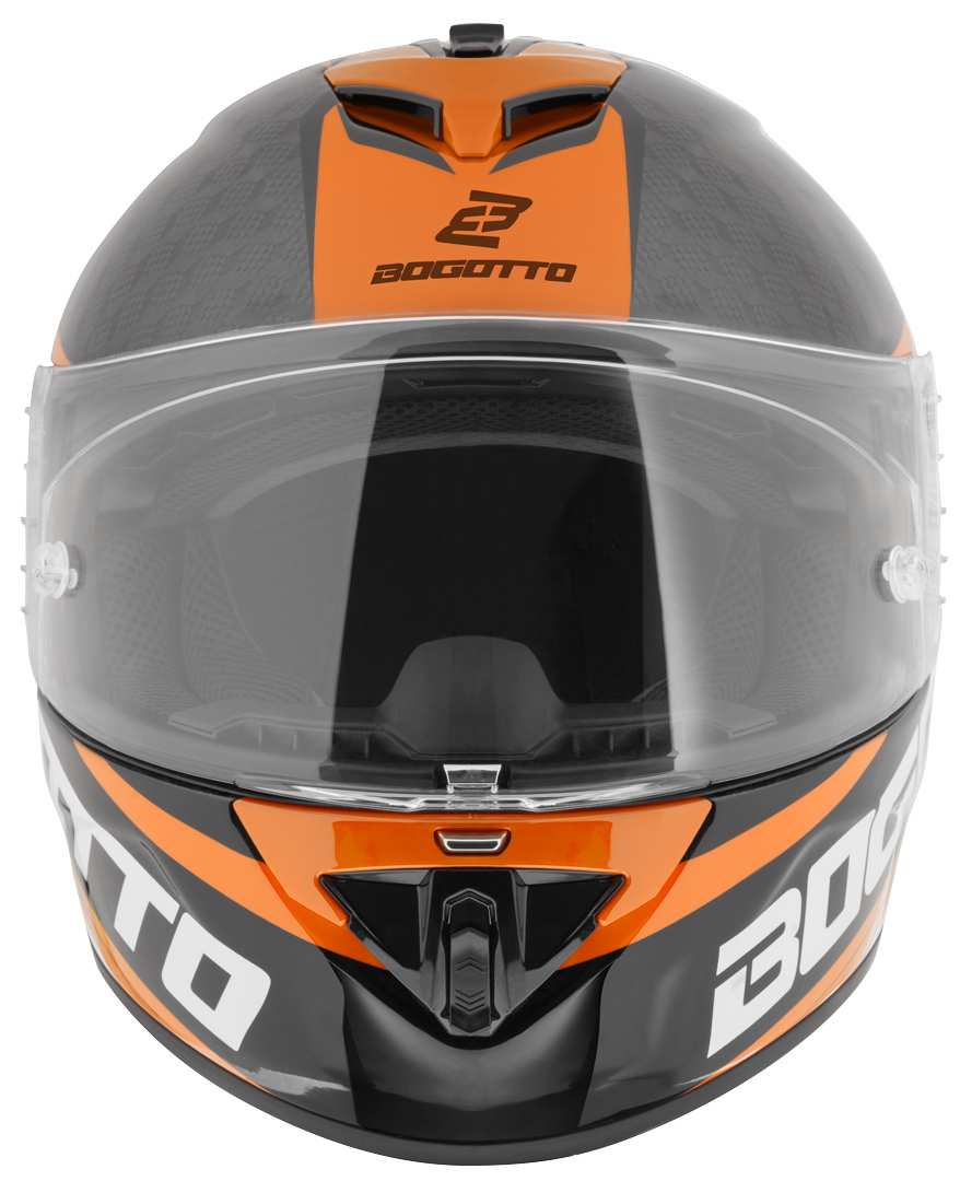 Bogotto FF104 SPN Cască de carbon Portocaliu/Negru XS Figura 8