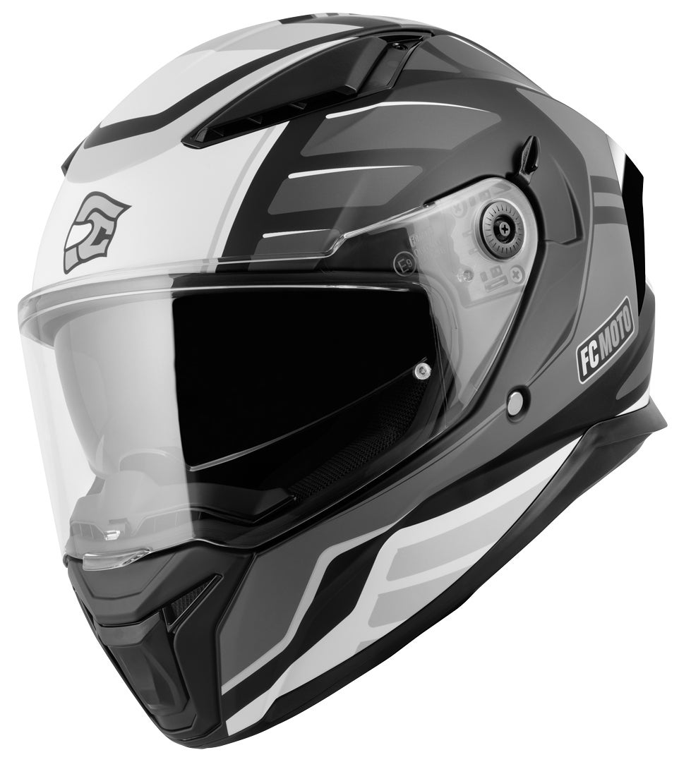 FC-Moto FF130SV Cavion Hjelm sort mat/grå/hvid 2XL Figur 2