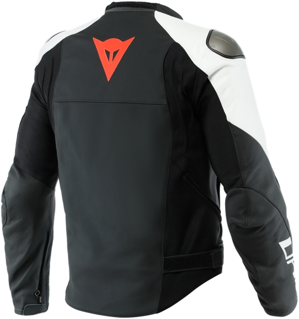Dainese Sportiva Jachetă de piele de motocicletă alb/negru 56 Figura 5